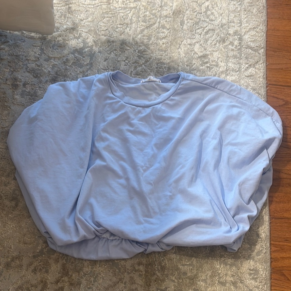 GREY LAB Sky Blue Casual Blouse